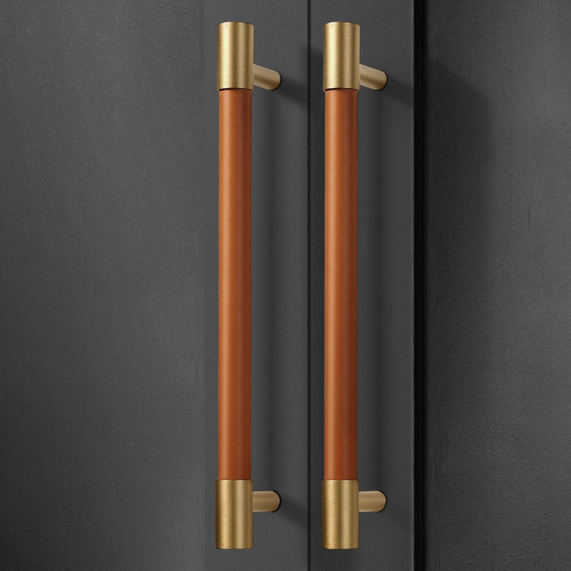Brass Leather Cabinet Pulls