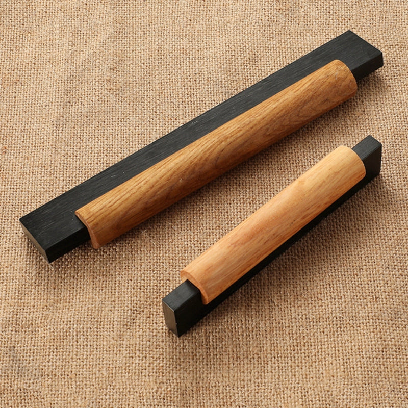 Wood & Metal Modern Cabinet Pulls