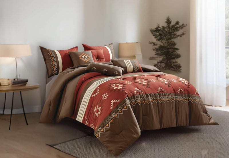 Kabira Rustic Southwestern Geometric Comforter Set