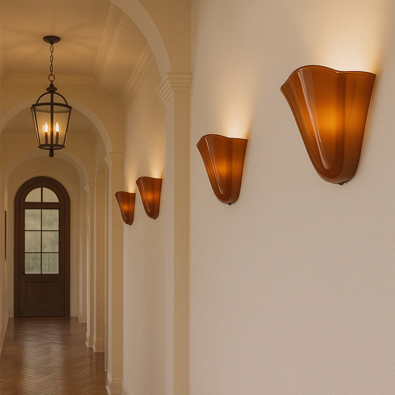 Valentine Hand-Blown Glass Shade Wall Sconce