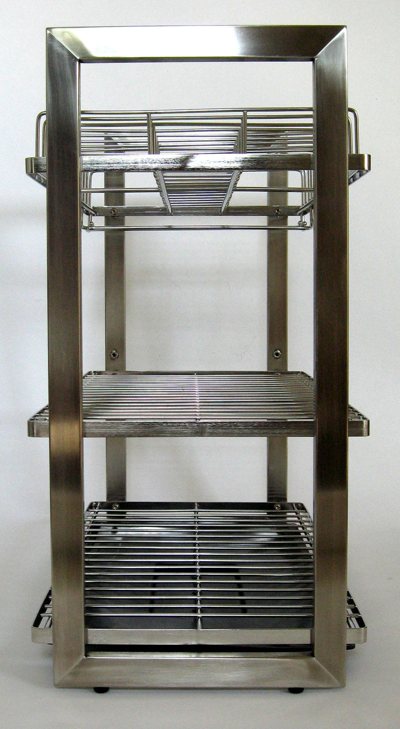 3-Tier Dish Drying Rack with Drain Tray