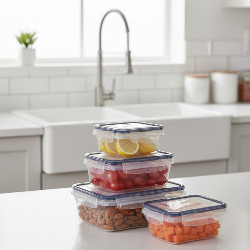 Leak-Proof Snap Lid Container Set – 12 Container Set