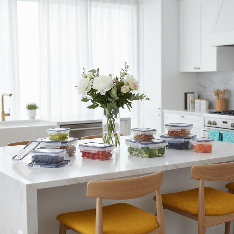 Leak-Proof Snap Lid Container Set – 12 Container Set